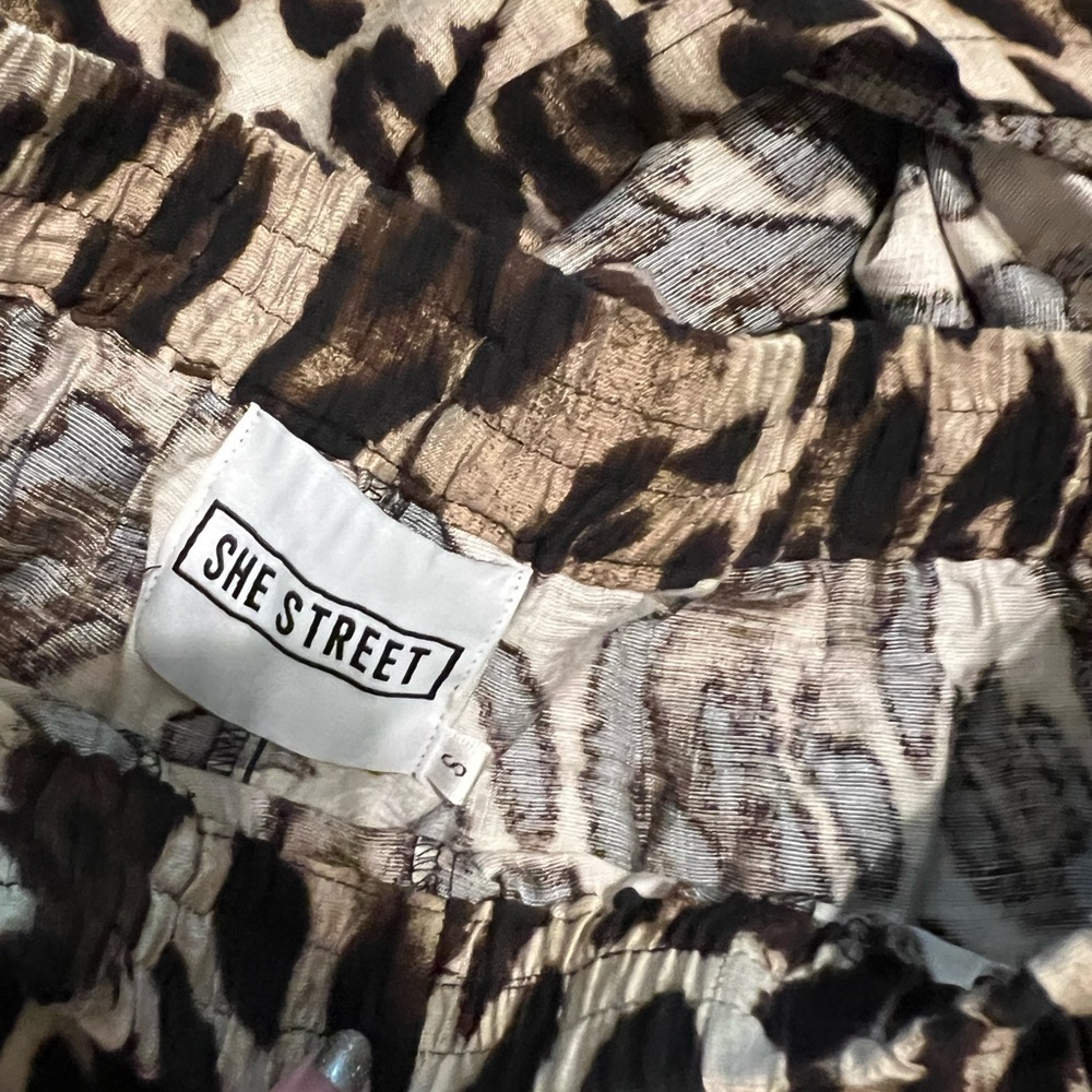 She Street Leopard Outfit OS Small NWT - Picture 4 of 5